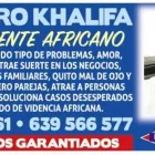 La imagen 1 de la Empresa VIDENTE AFRICANO MAESTRO KHALIFA Servicios Profesionales y de Negocios en Madrid M