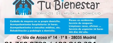 La imagen 4 de la Empresa TU BIENESTAR MADRID. SERVICIOS DE AYUDA A DOMICILIO Salud y Medicina en Madrid M
