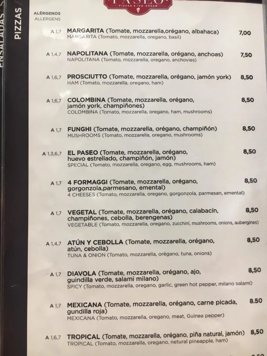 La imagen 4 de la Empresa PIZZERIA HELADERÍA EL PASEO